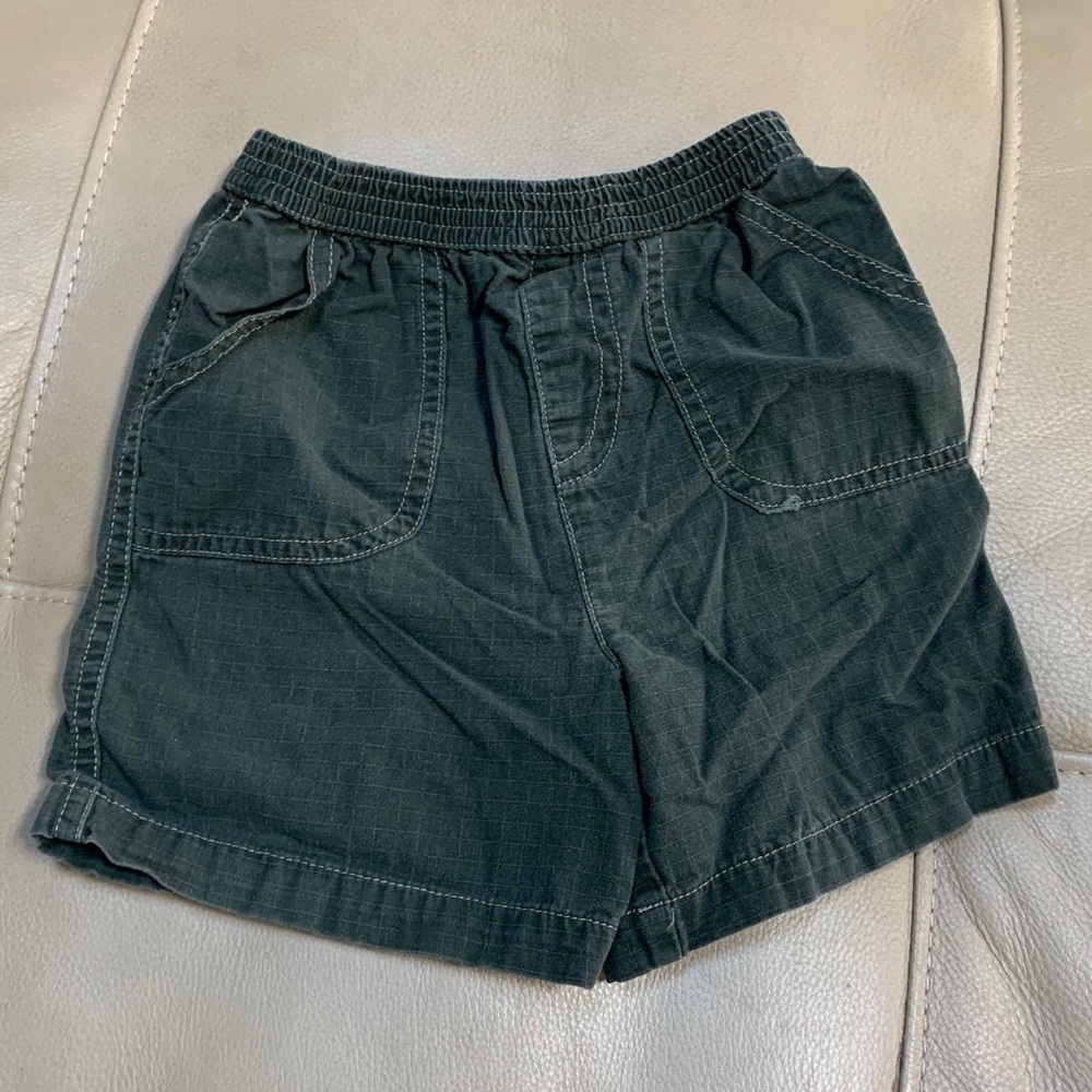 Charcoal Classic Cotton Shorts, 24mo